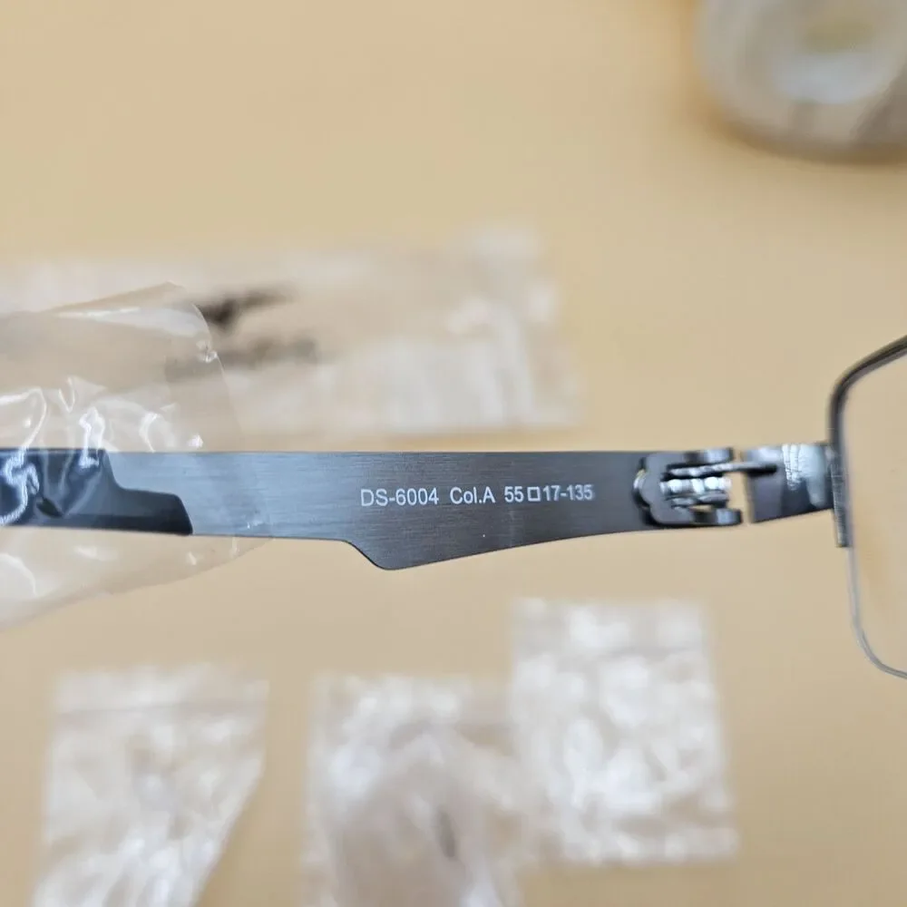 New Dakota Smith Mens Eyeglass Frames DS6004 Col.a Silver Half Rim Accessories